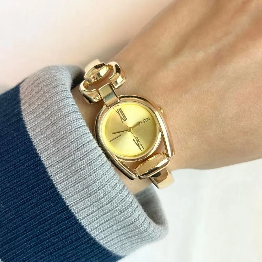 Vintage Inspired Luxury Gold Tone Watch